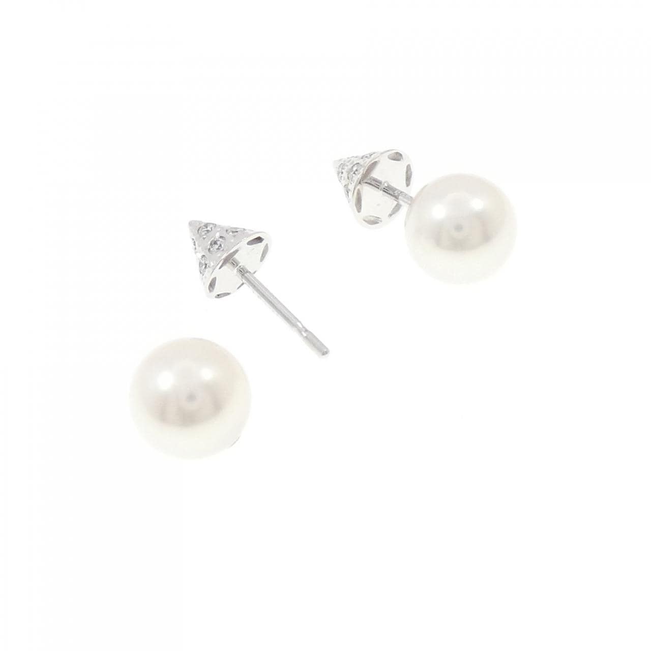 タサキ リファインド リベリオン シグネチャー パヴェ ピアス 7.5mm
