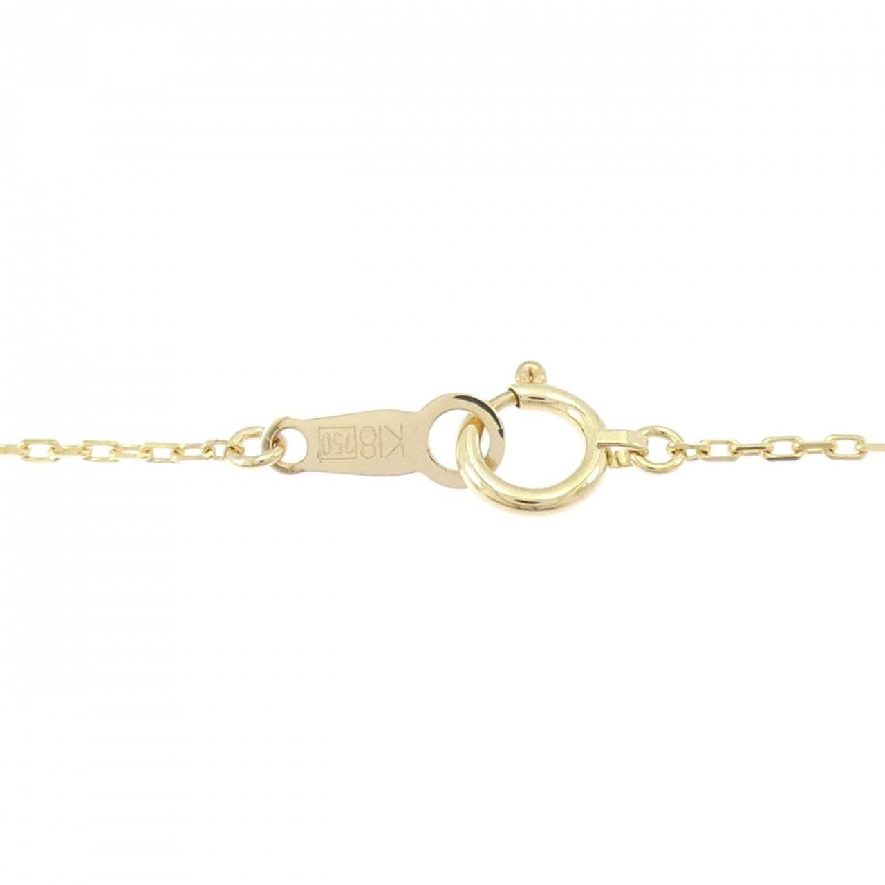 K18YG ダイヤモンド ネックレス 0.07CT