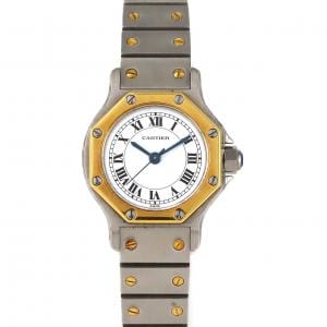 【ノーメンテナンス還元価格】カルティエ サントスオクタゴンSM コンビ SSxYG 自動巻
