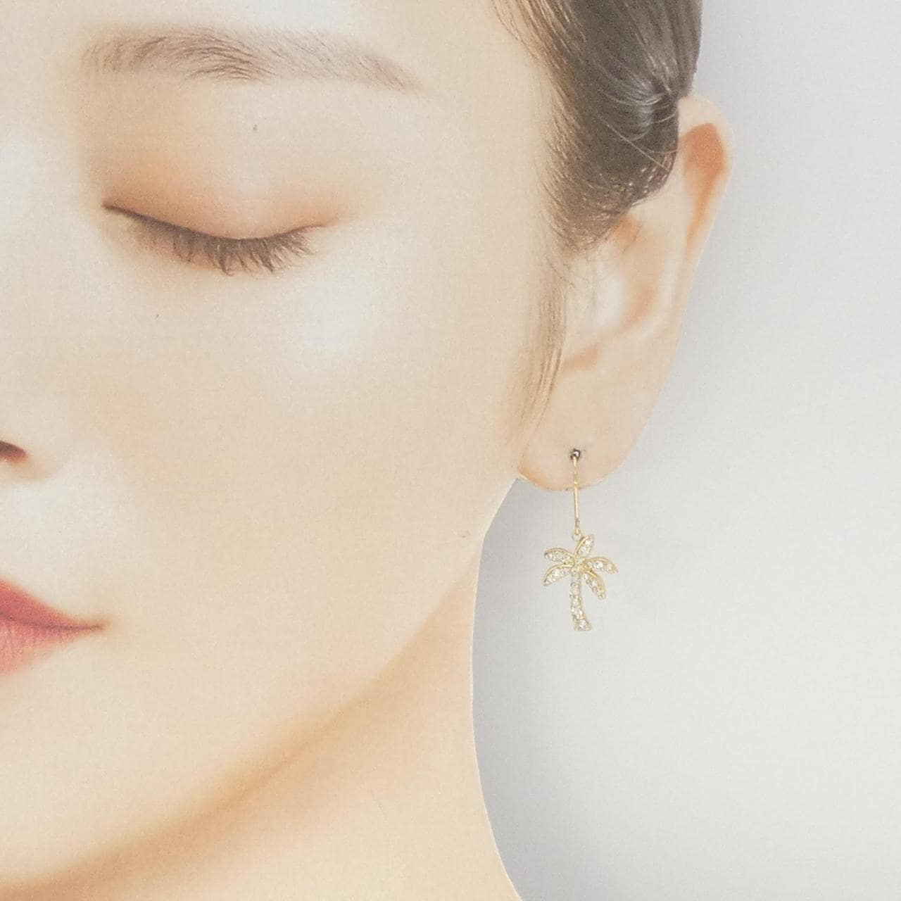 K18YG ダイヤモンド ピアス 0.70CT