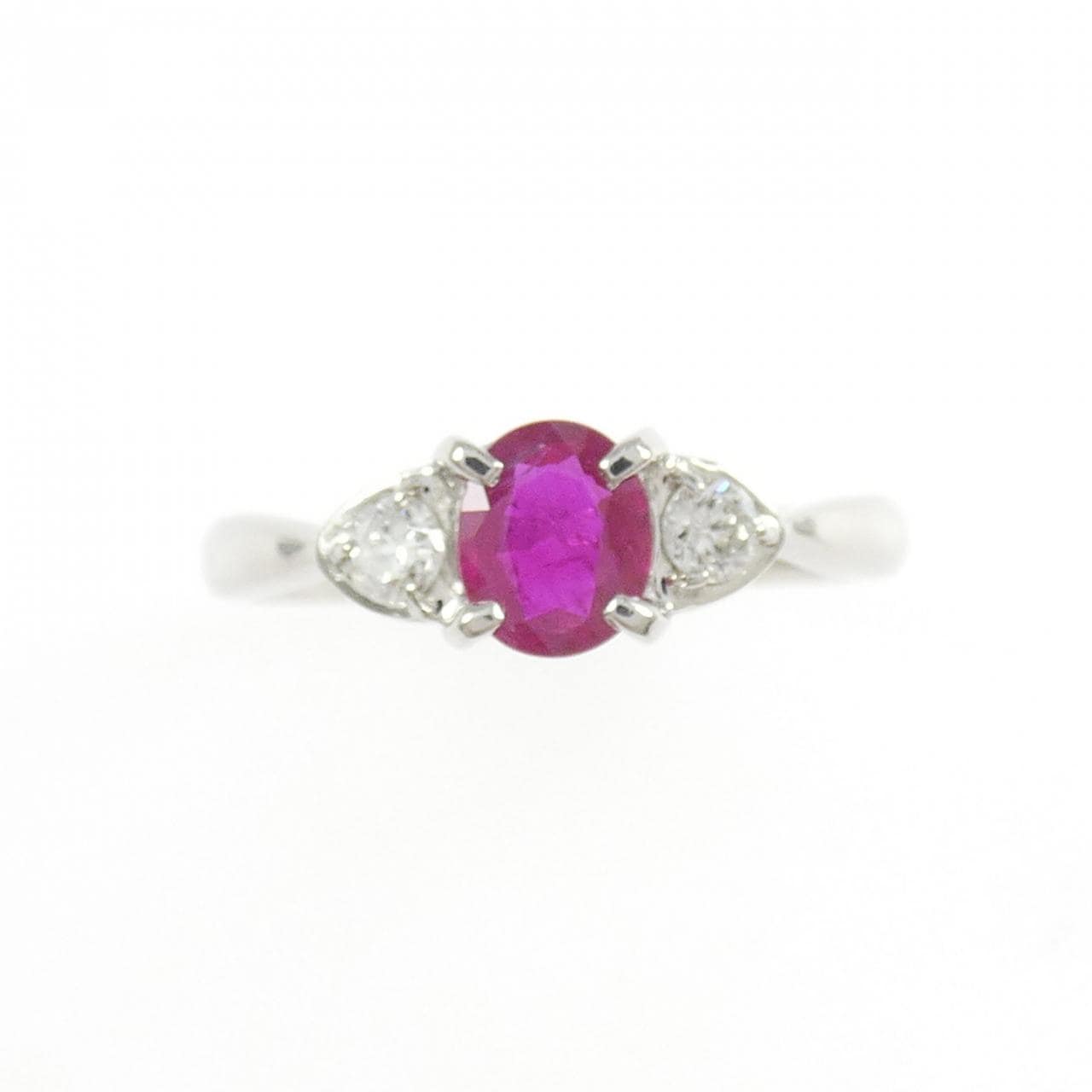 PT900 ルビー リング 0.47CT