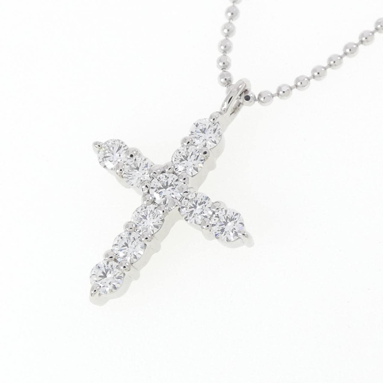 PT900/PT850 クロス ダイヤモンド ネックレス 0.27CT