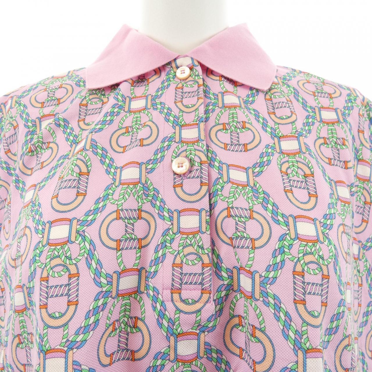 エルメス HERMES カノエ 3E4602DB ポロシャツ