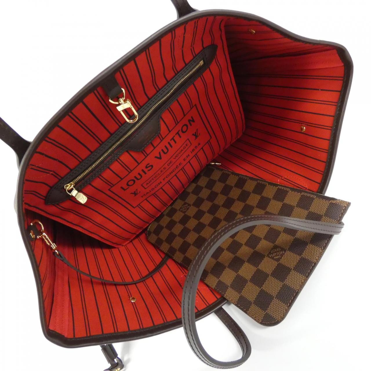 LOUIS VUITTON Damier Neverfull 中号包 N41358