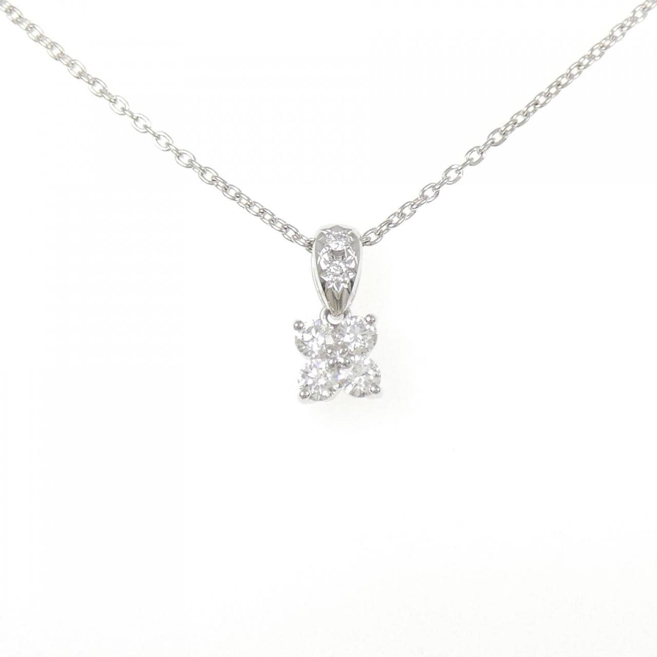 タサキ フラワー ダイヤモンド ネックレス 0.31CT