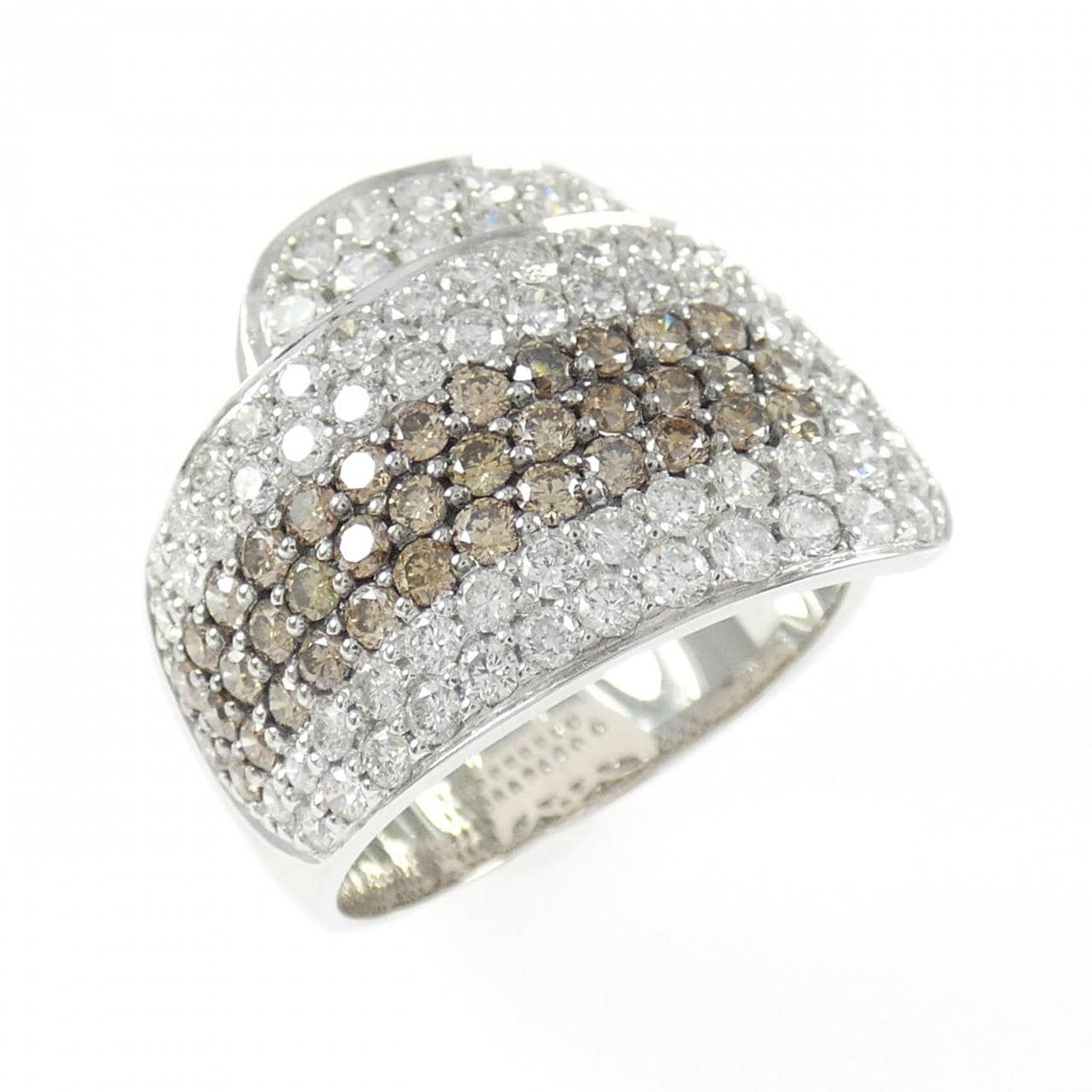 K18WG/K18BG ダイヤモンド リング 2.50CT