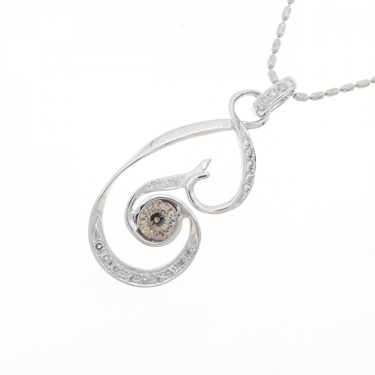 K18WG ダイヤモンド ネックレス 0.648CT