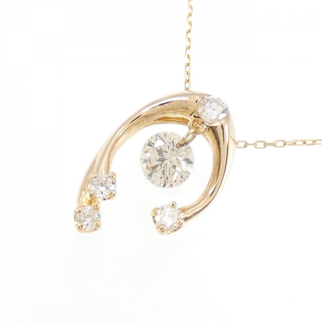 K18PG ダイヤモンド ネックレス 0.21CT