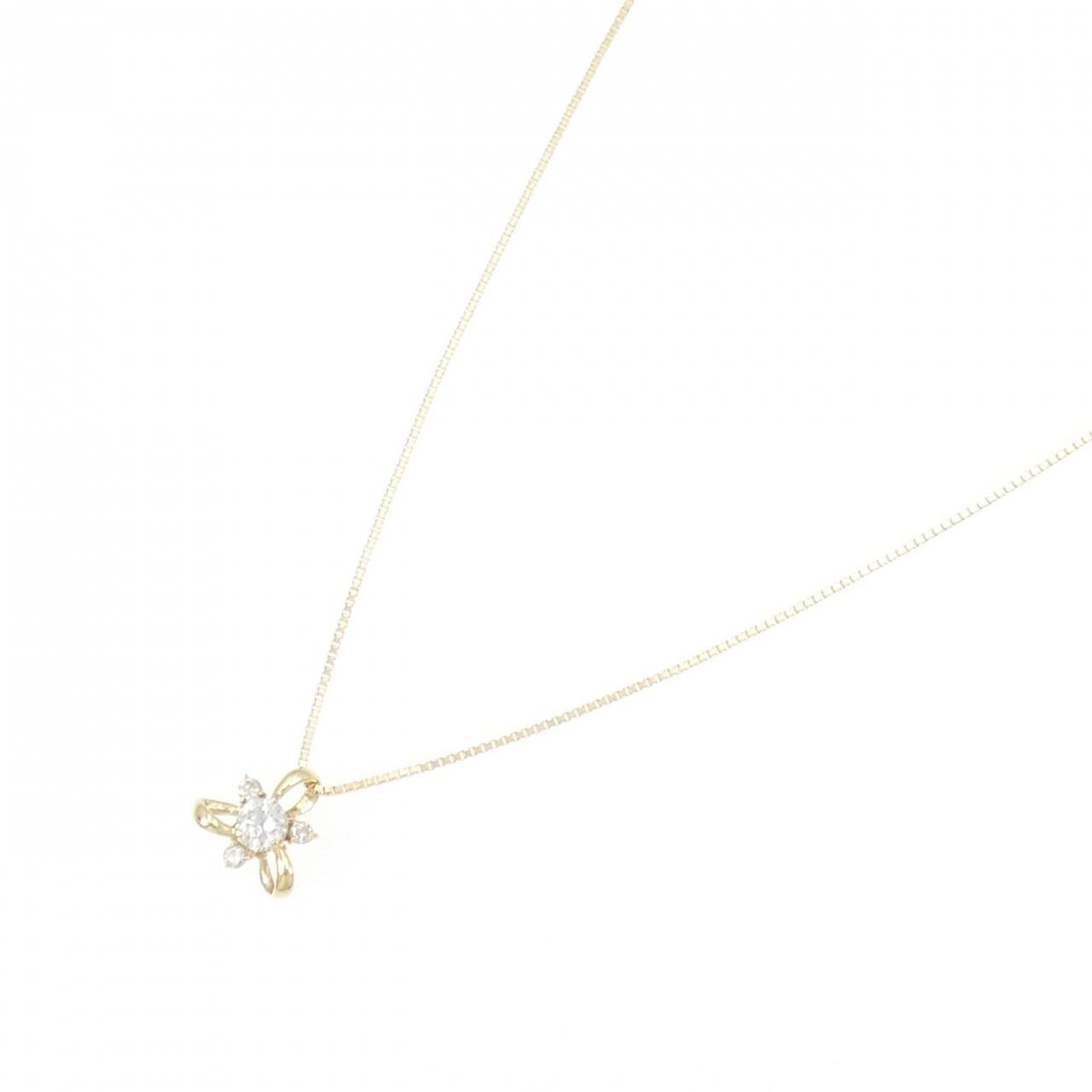 K18YG ダイヤモンド ネックレス 0.26CT