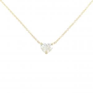 【リメイク】K18YG ダイヤモンド ネックレス 0.406CT G SI1 ハートシェイプ