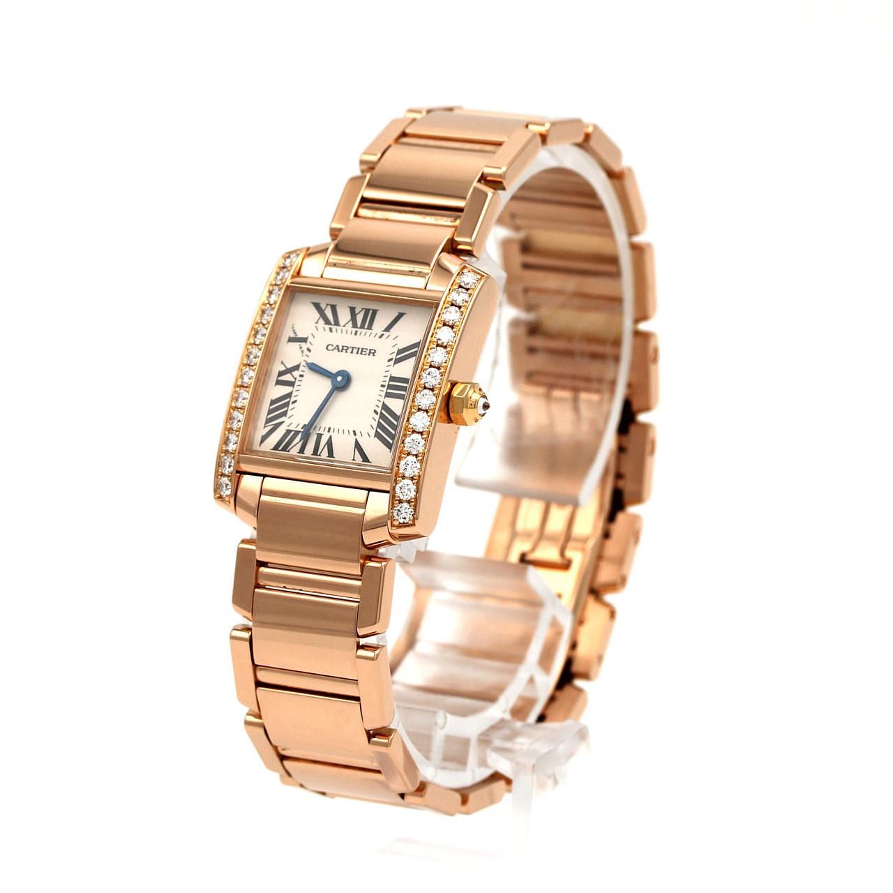 カルティエ タンクフランセーズSM PG/D WE10456H PG･RG クォーツ