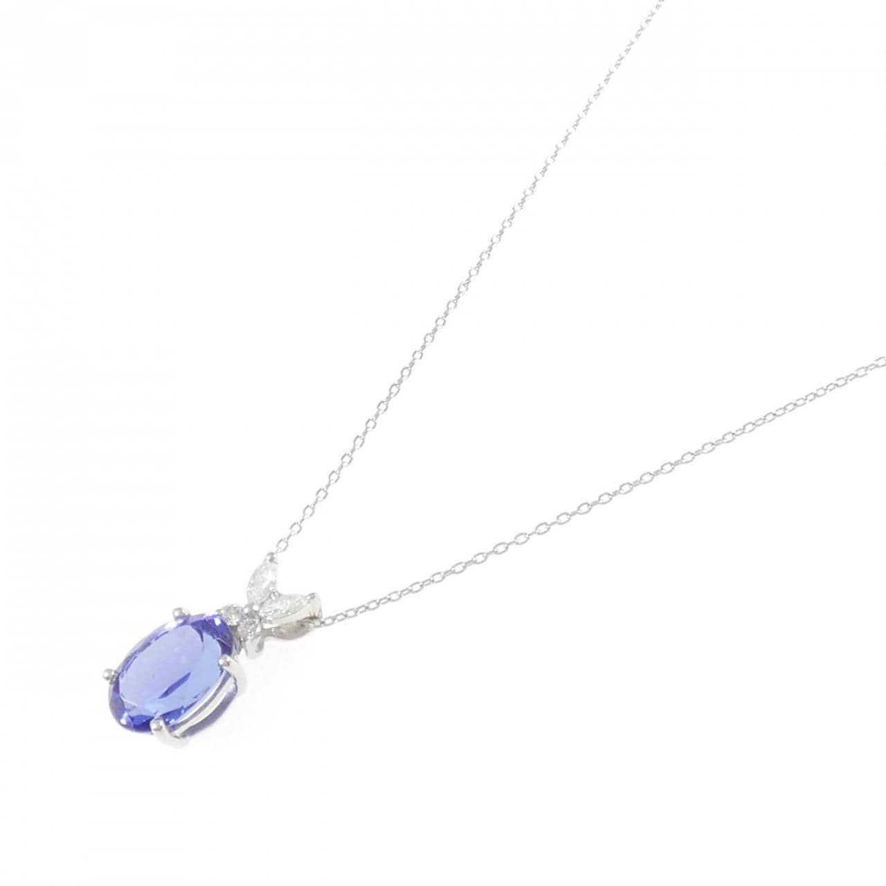PT950/PT850 タンザナイト ネックレス 2.94CT