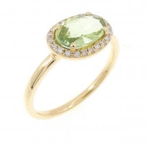 【新品】K18YG トルマリン リング 0.82CT
