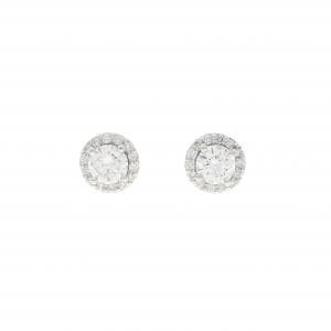 【リメイク】PT900/ST ダイヤモンド ピアス 0.312CT 0.313CT G SI1 VG-G