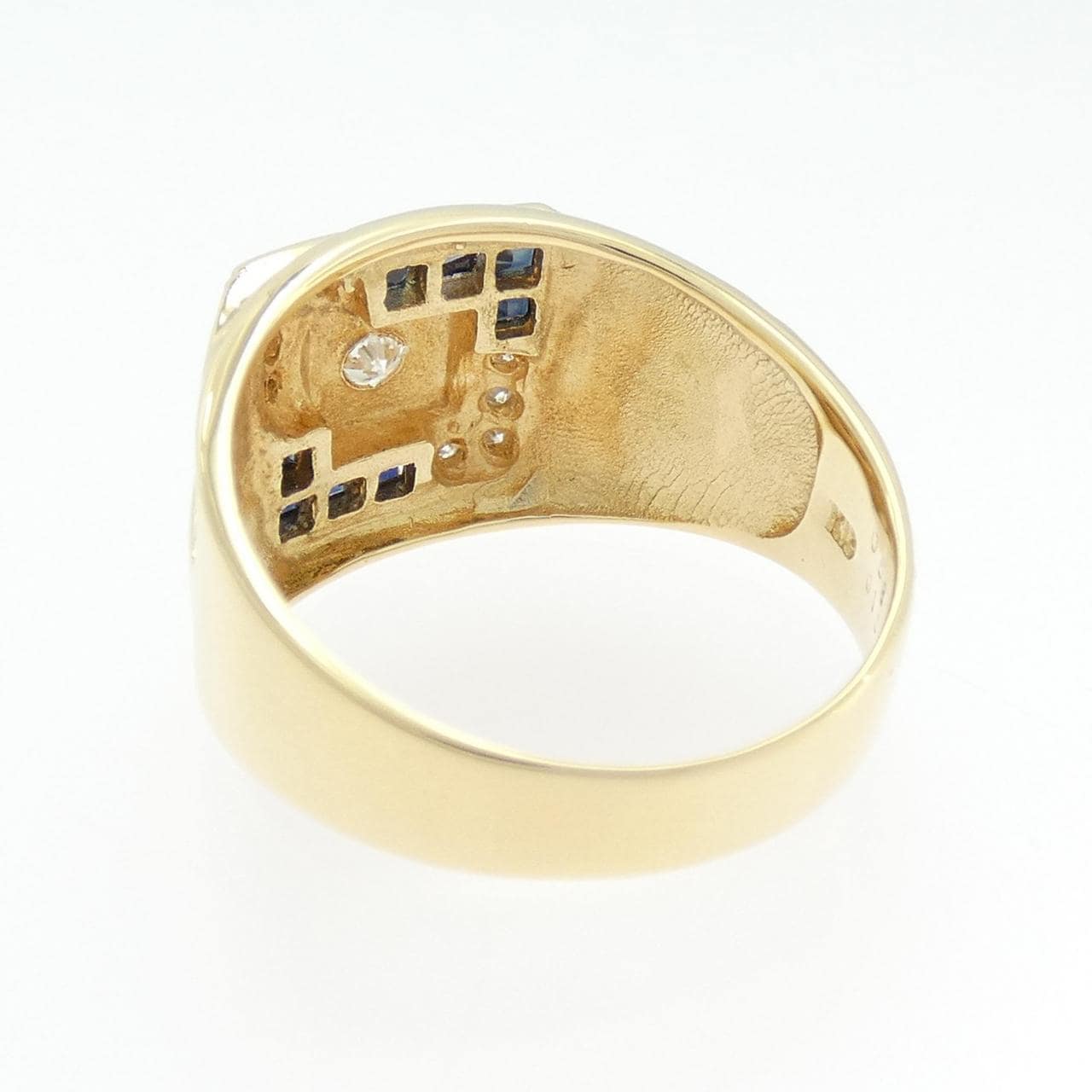 K18YG サファイヤ リング 0.53CT