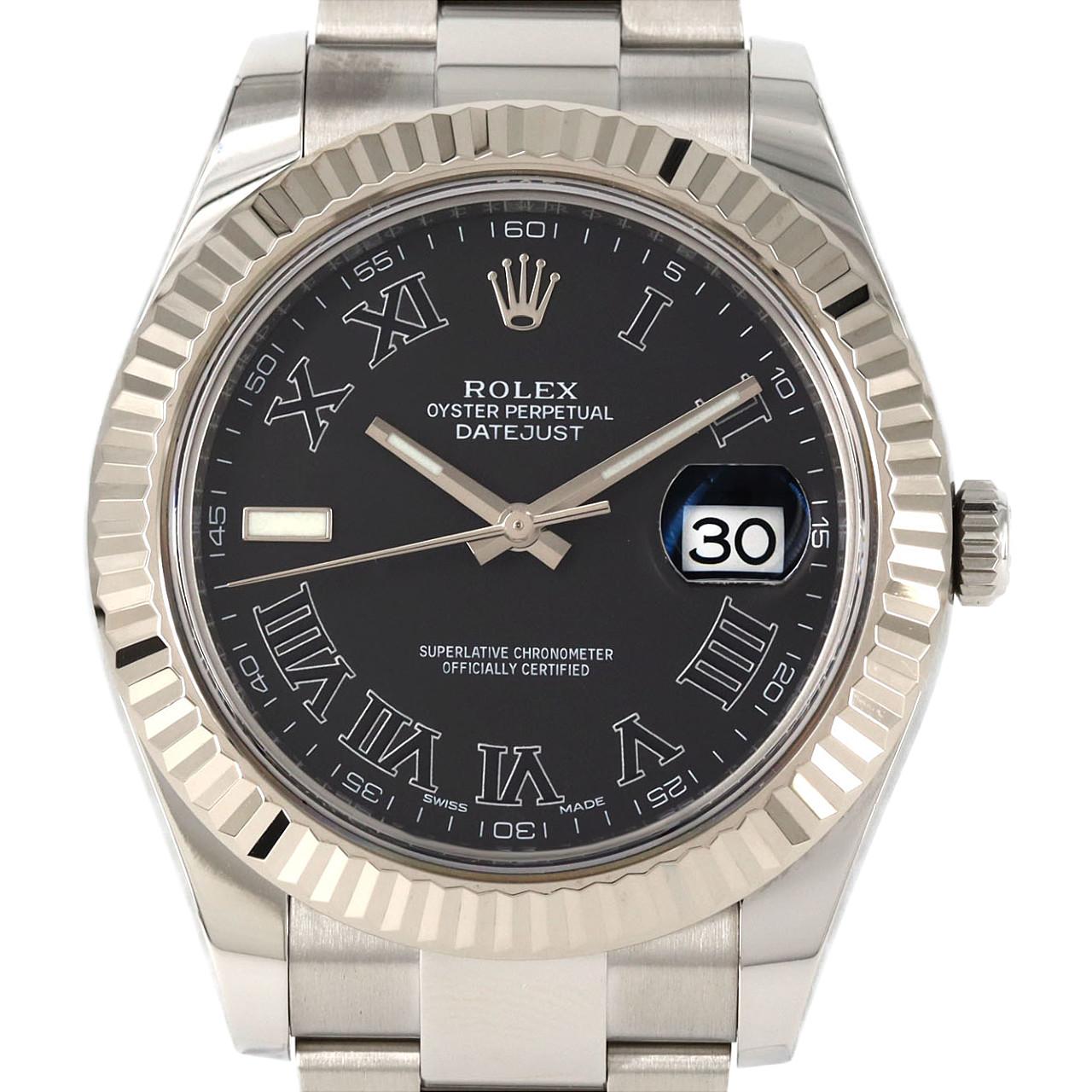 ロレックス デイトジャストⅡ 116334 SSxWG 自動巻 ランダム番