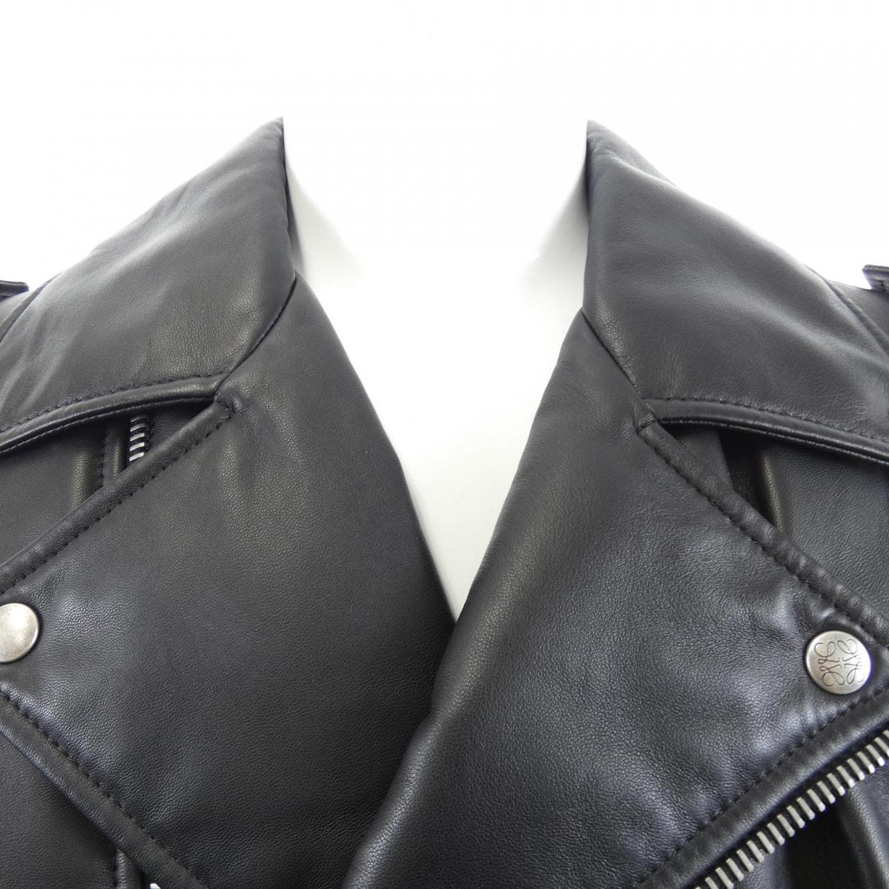 ロエベ LOEWE バルーン バイカージャケット H526Y34LAS レザーライダースジャケット
