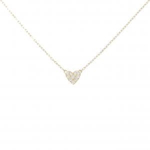 K18YG ハート ダイヤモンド ネックレス 0.05CT