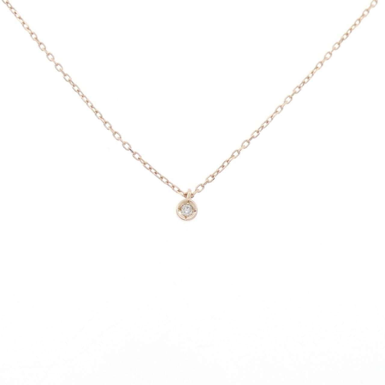 アガット ダイヤモンド ネックレス 0.01CT