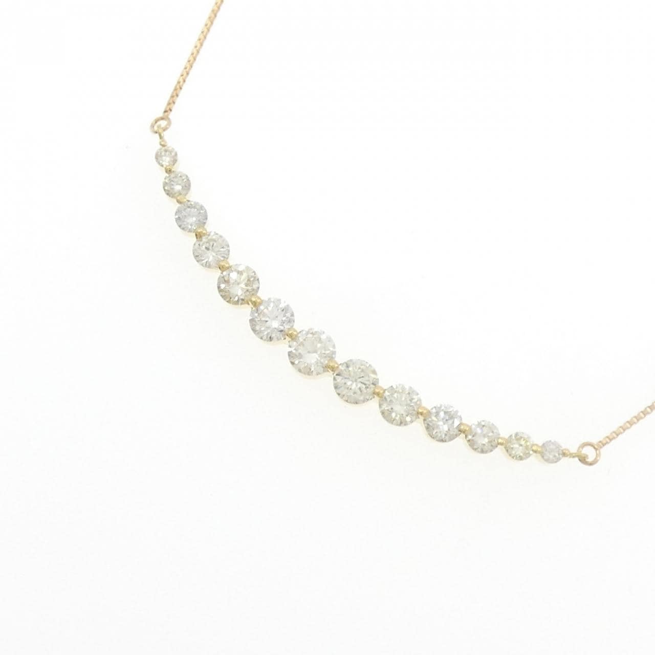 K18YG ダイヤモンド ネックレス 1.00CT