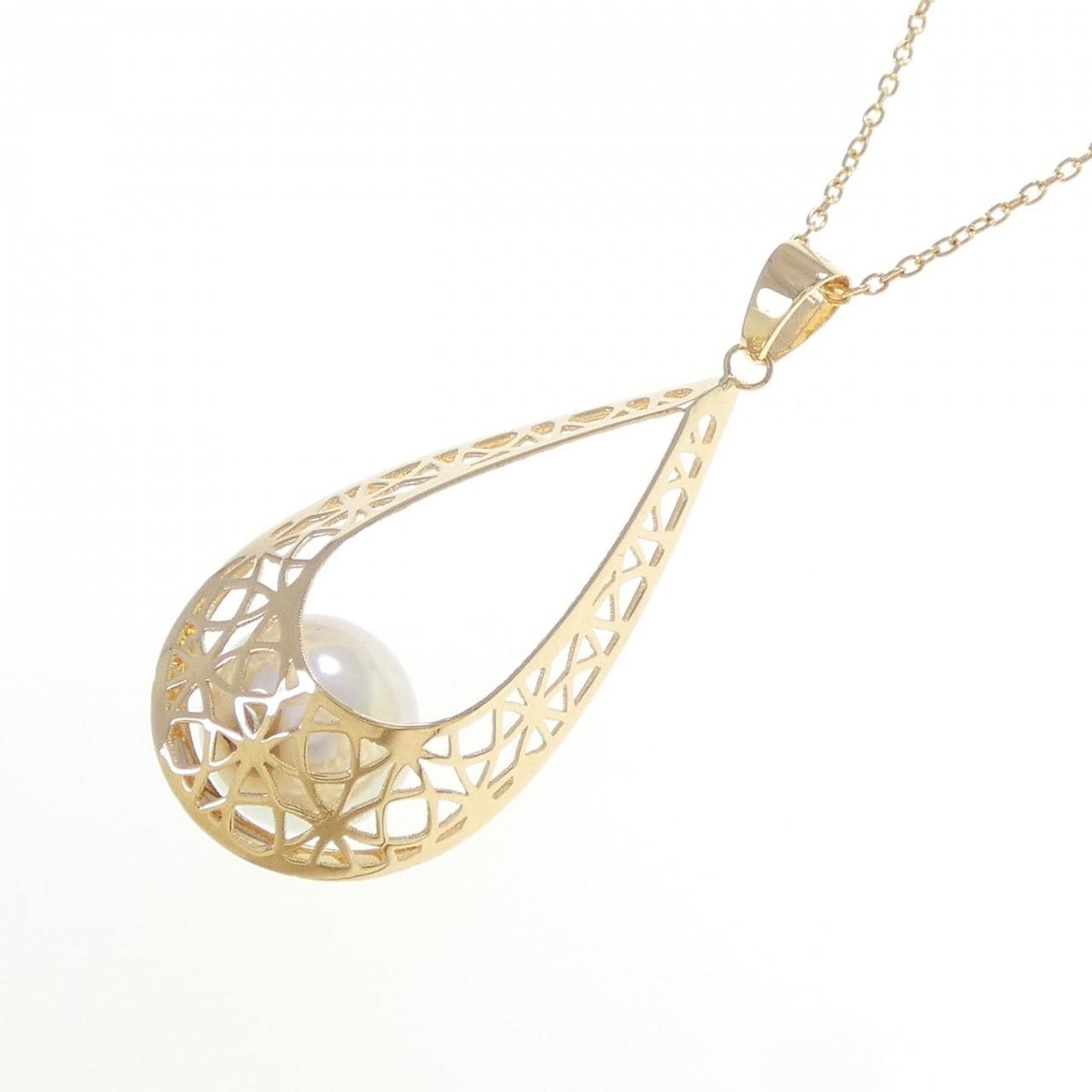 K18YG アコヤパール ネックレス 9mm