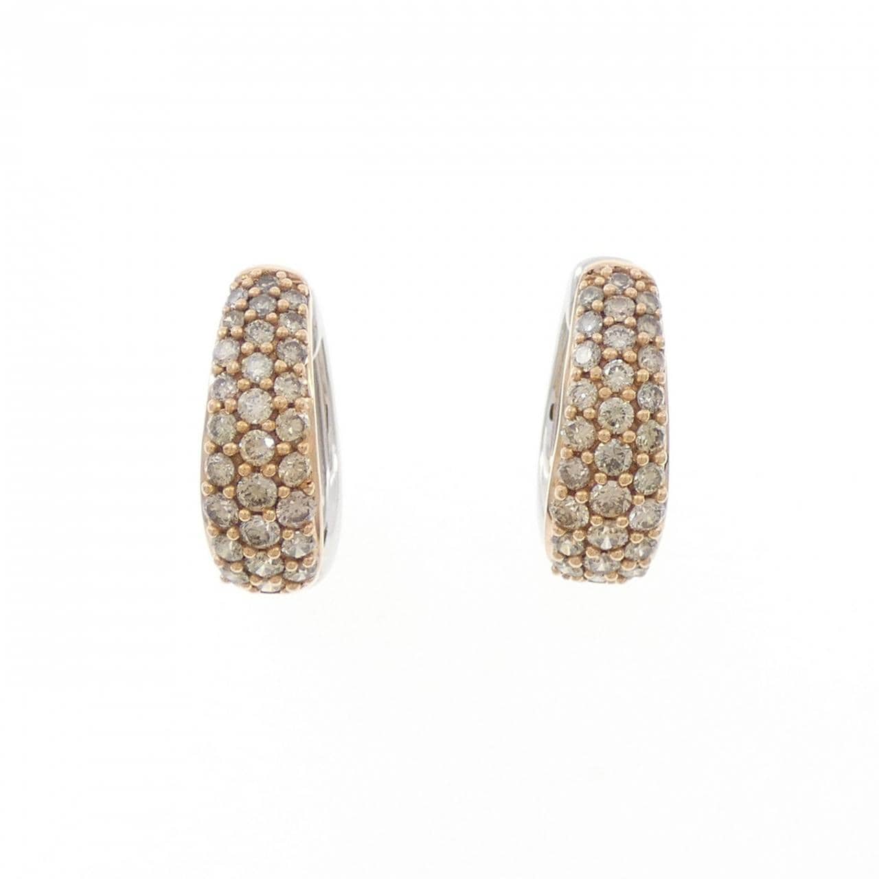 ジーエスティービー ダイヤモンド ピアス 0.90CT