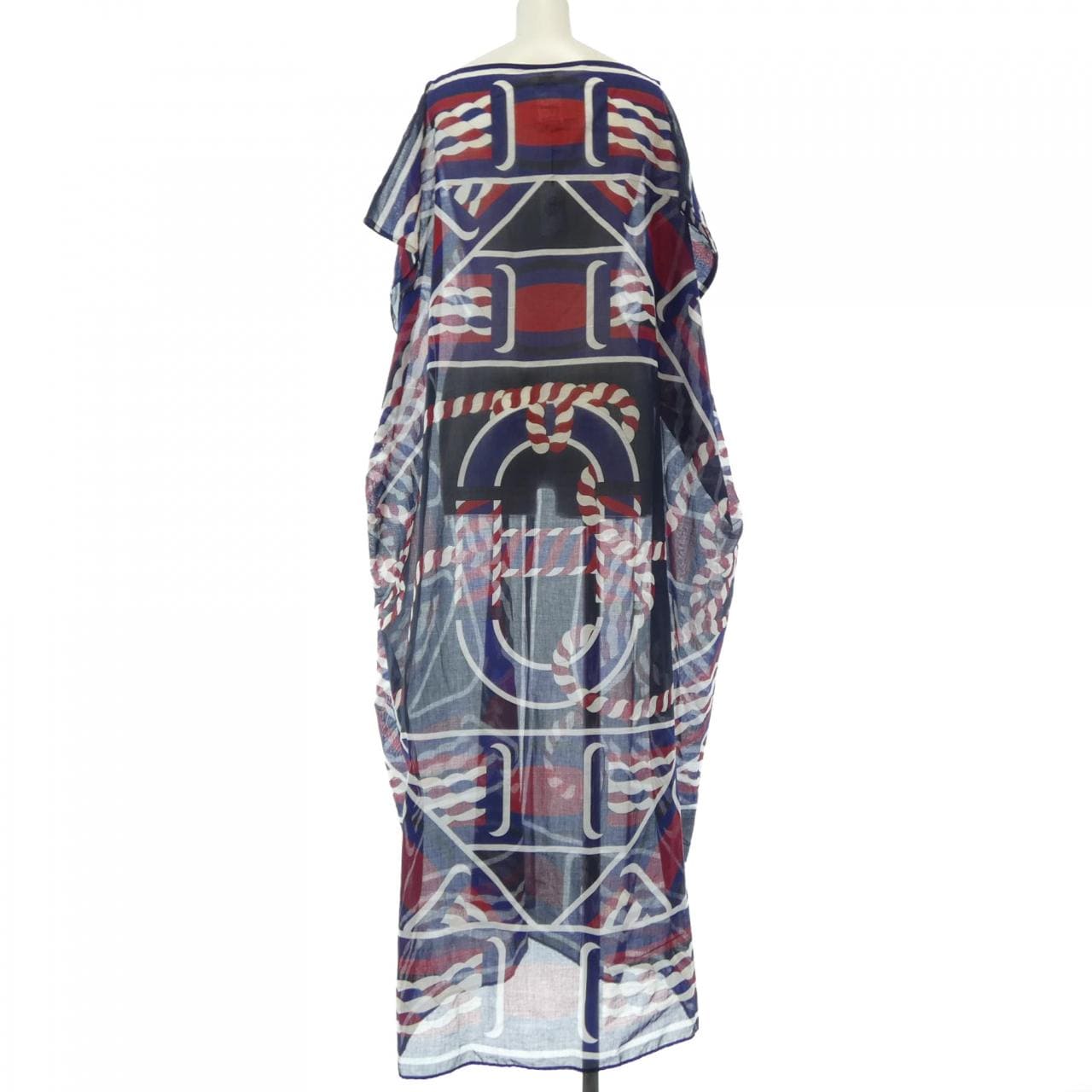 エルメス HERMES CANOE PAREO 3E3516DE ビーチカフタン ワンピース