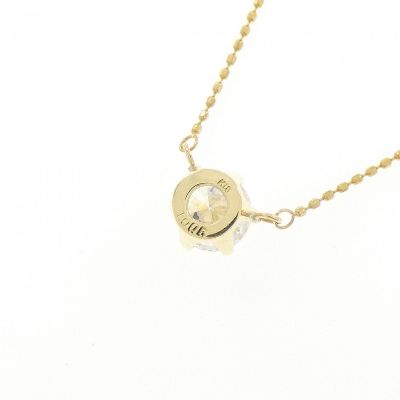 K18YG ダイヤモンド ネックレス 1.005CT H SI1 Good