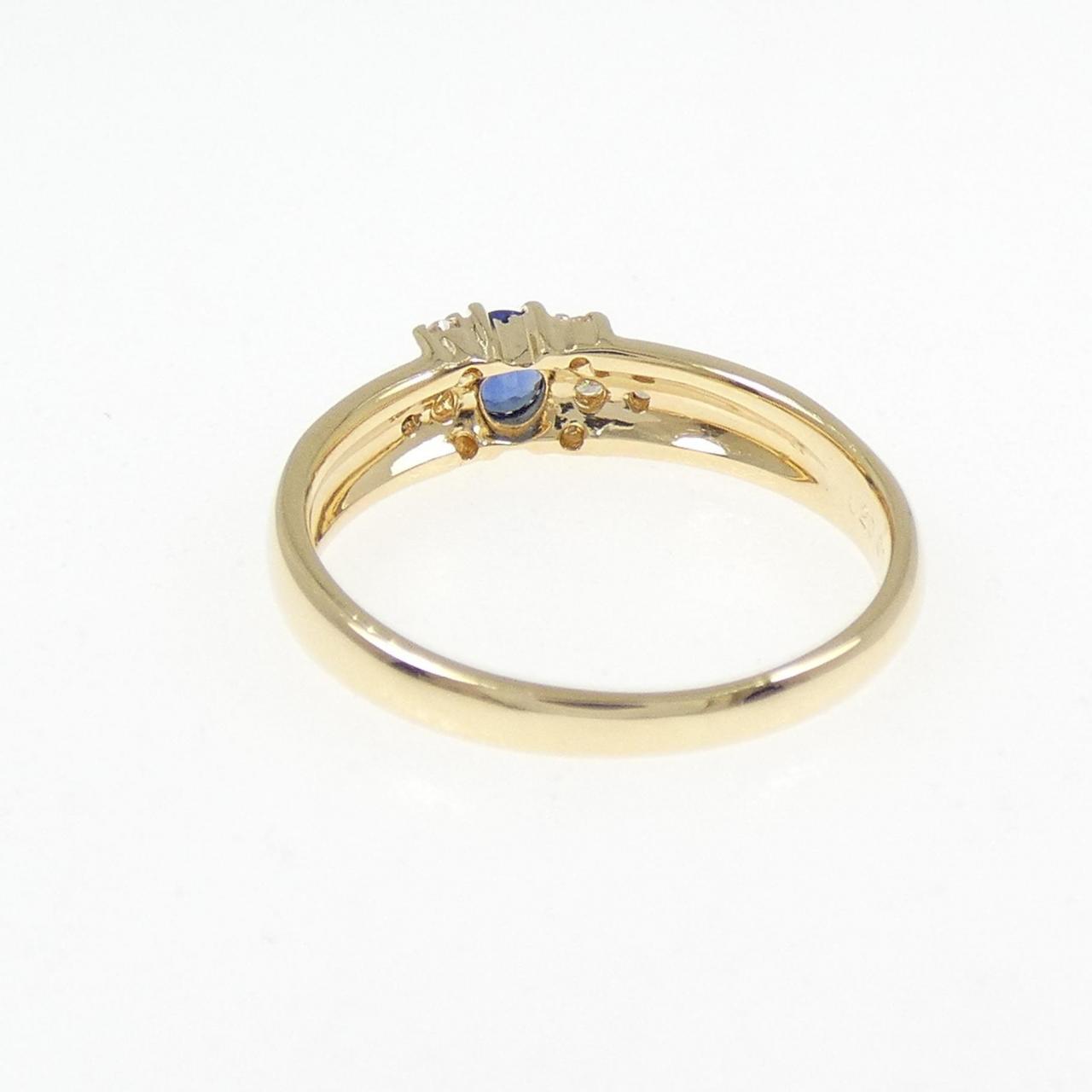 K18YG サファイヤ リング 0.20CT