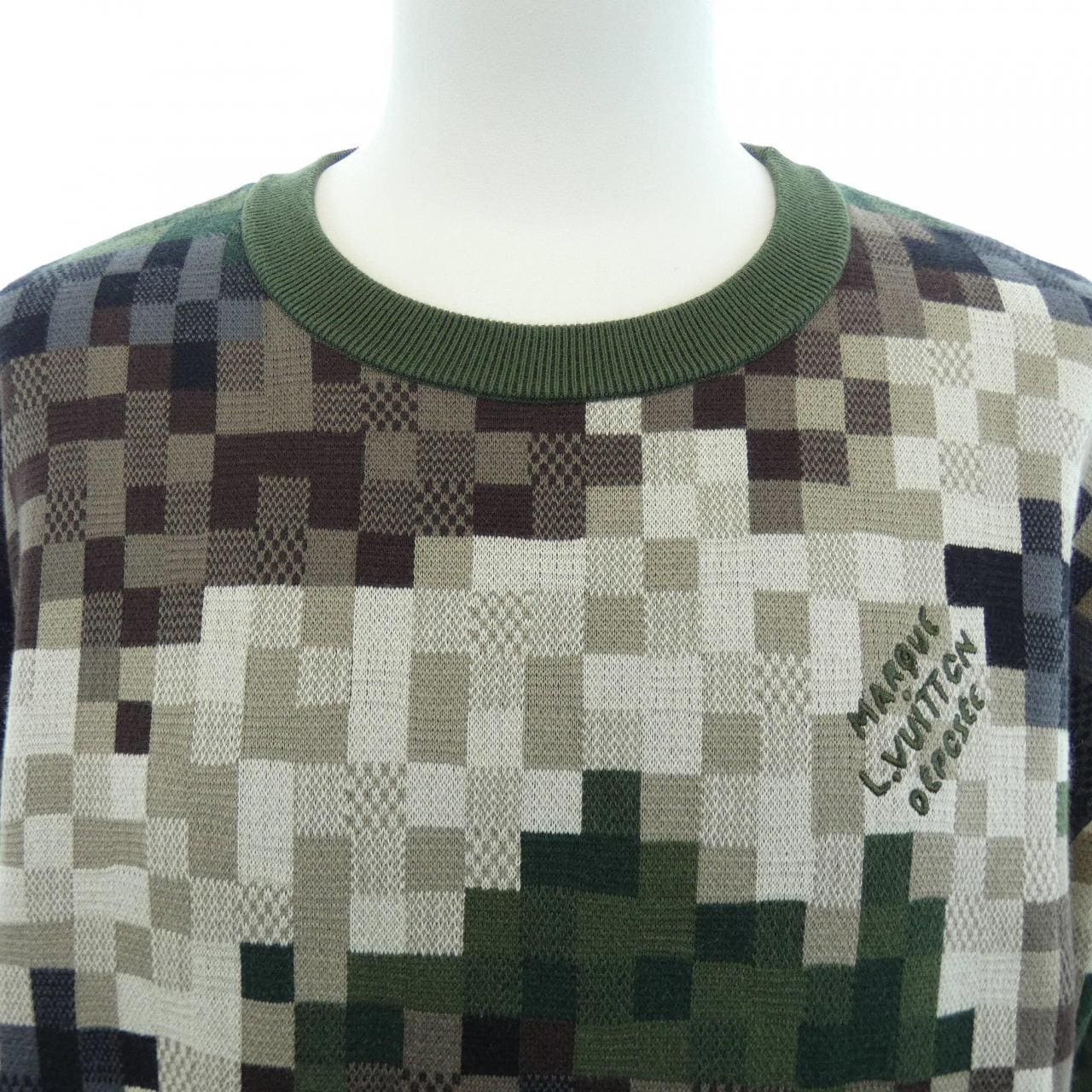 ルイヴィトン LOUIS VUITTON ダモフラージュコットンプルオーバー HQN72WAUR ニット
