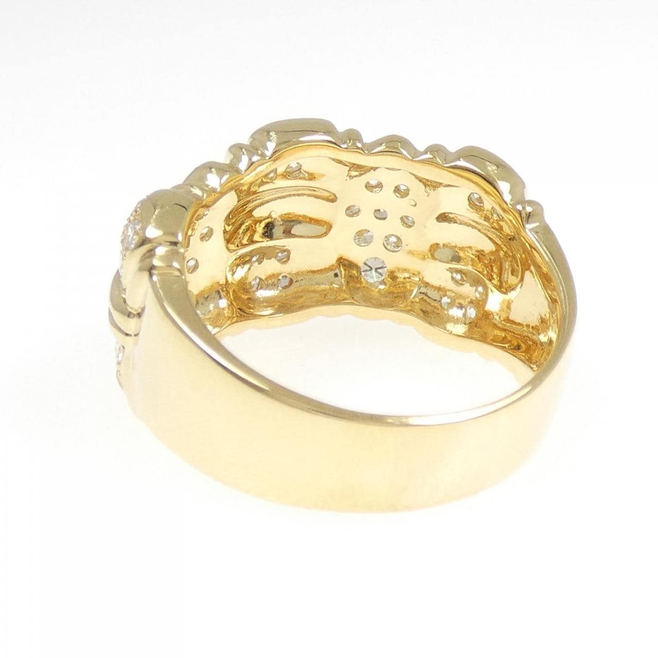 K18YG ダイヤモンド リング 0.84CT