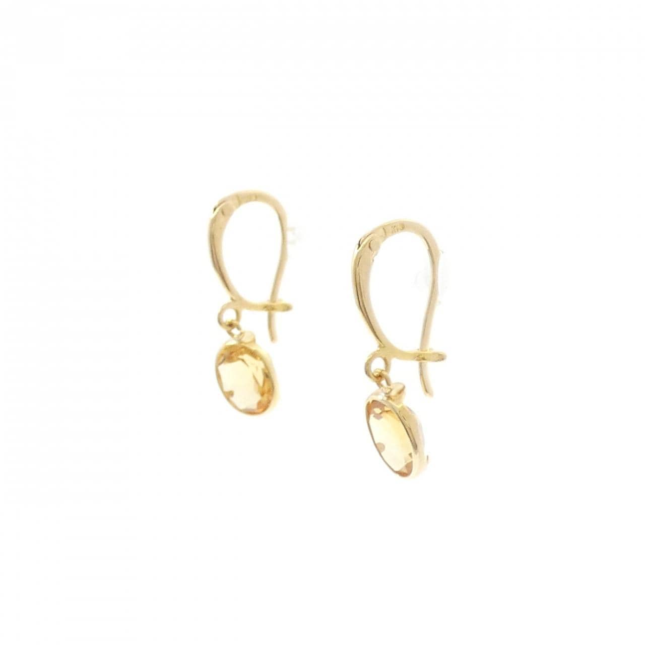 K18YG シトリン ピアス