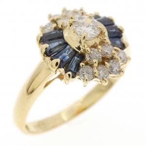 K18YG サファイヤ リング