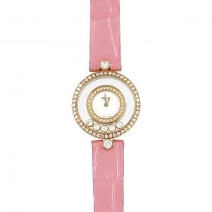 ショパール ハッピーダイヤモンド YG/2D･ラグD･5P 4097 YG クォーツ