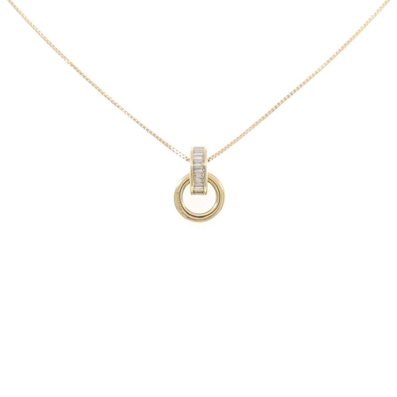K18YG ダイヤモンド ネックレス 0.45CT