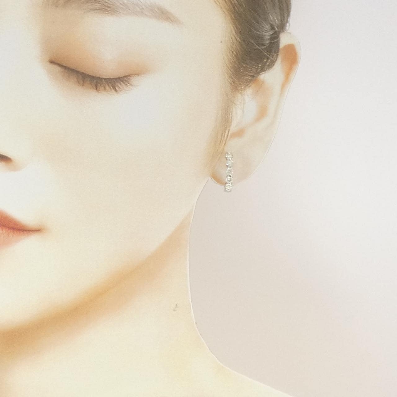 PT900 ダイヤモンド イヤリング 1.00CT