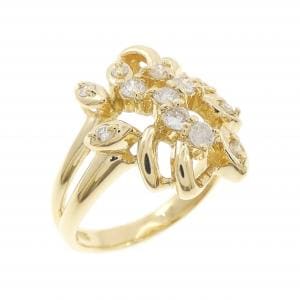K18YG ダイヤモンド リング 0.24CT