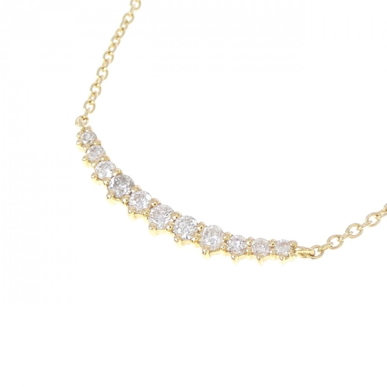 K18YG ダイヤモンド ネックレス 0.22CT
