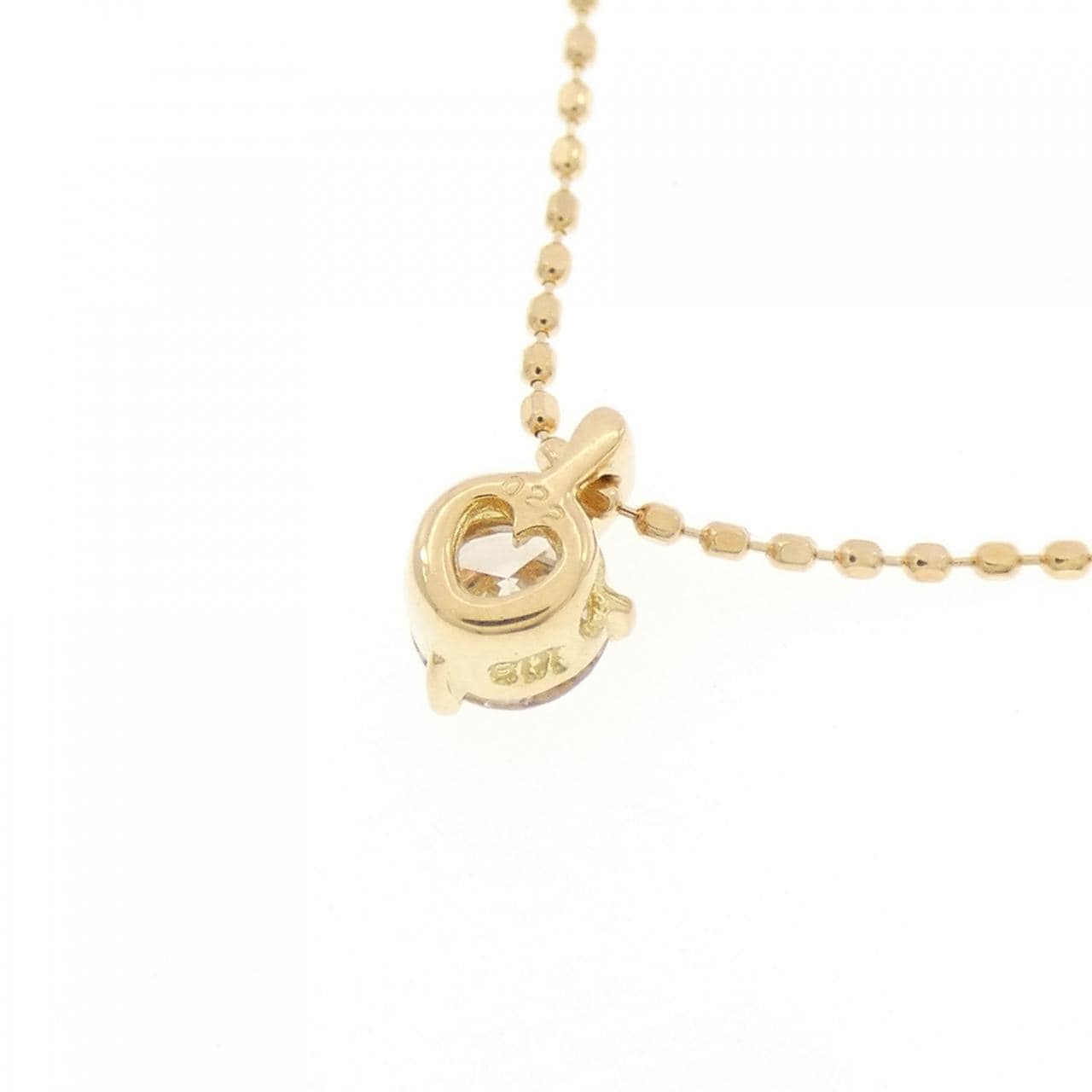 K18YG ソリティア ダイヤモンド ネックレス 0.22CT