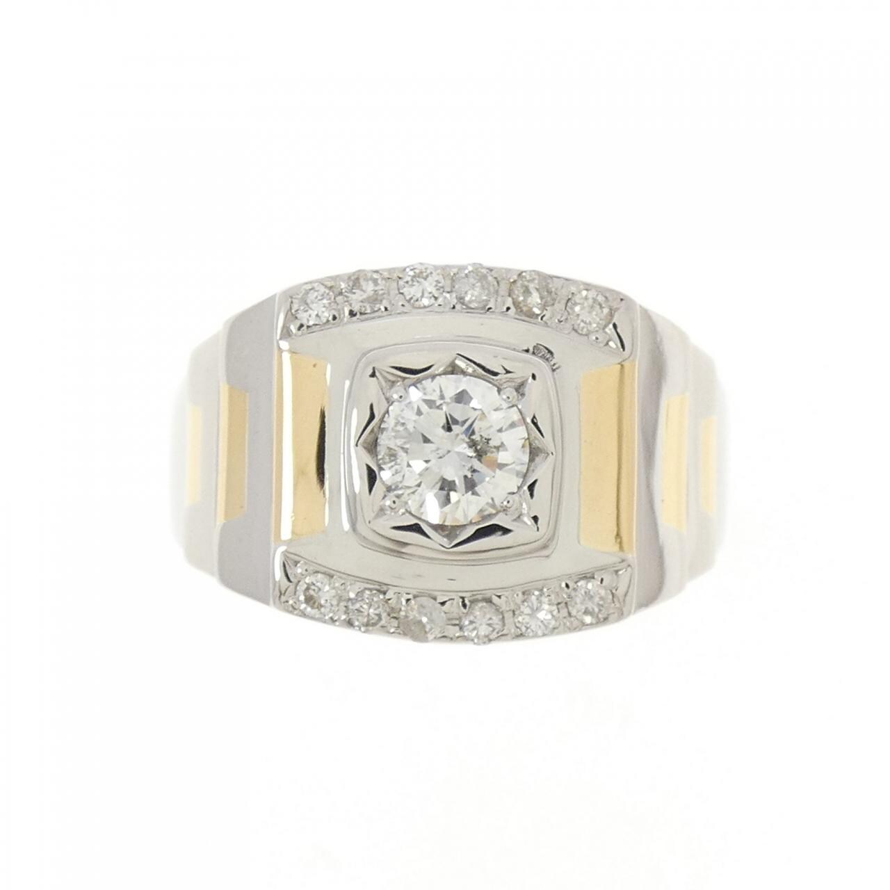 PT900/K18YG ダイヤモンド リング 0.55CT