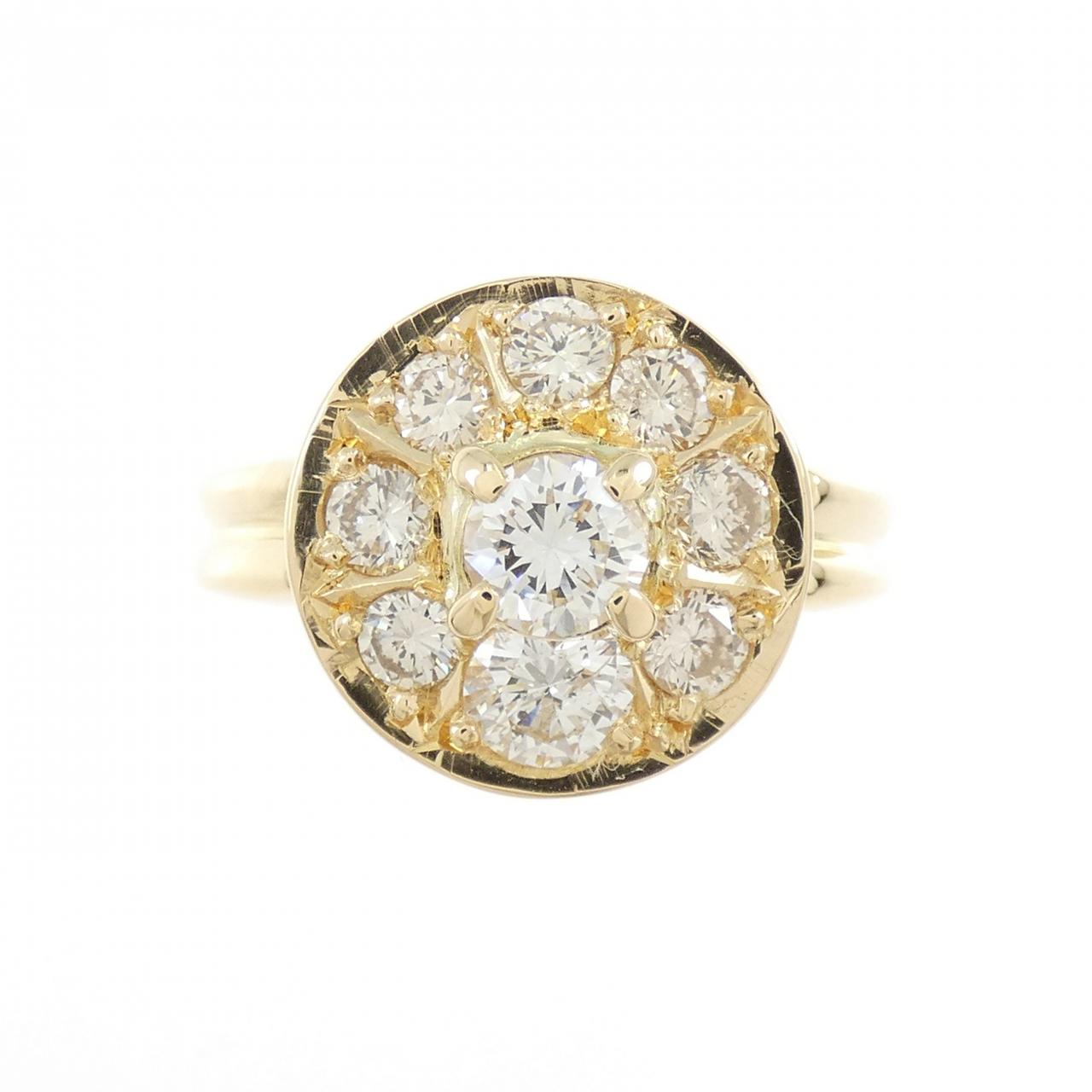 K18YG ダイヤモンド リング 1.30CT