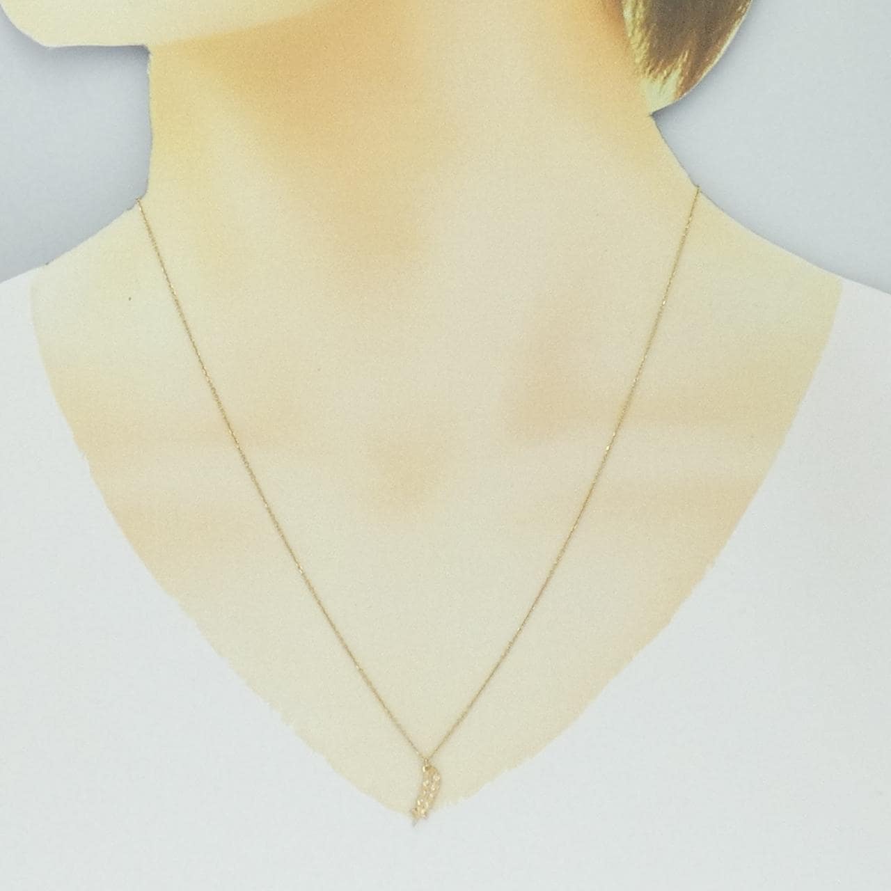 K18PG/K18YG ダイヤモンド ネックレス 0.02CT