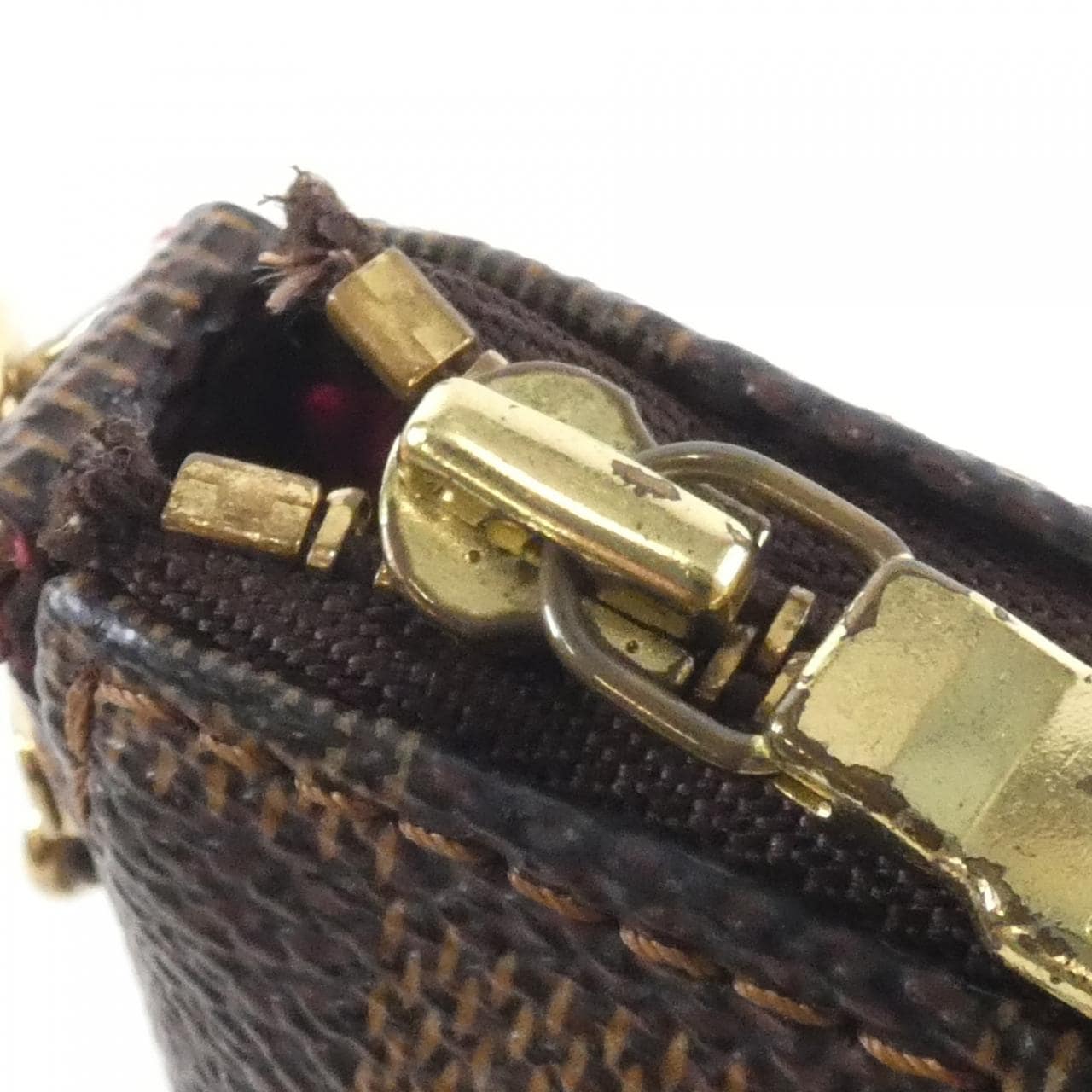 ルイヴィトン ダミエ ポシェット アクセソワール N51985 アクセサリーポーチ