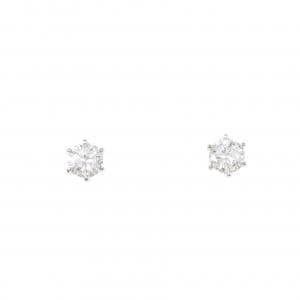 【リメイク】PT900/ST ダイヤモンド ピアス 0.203CT 0.209CT G-H VS1-2 Good