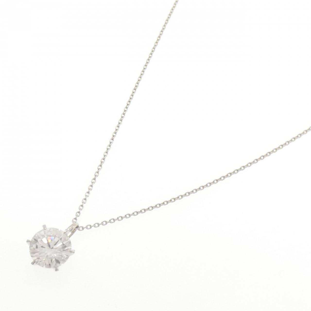 【リメイク】PT900/PT850 ダイヤモンド ネックレス 3.226CT G I1 VG