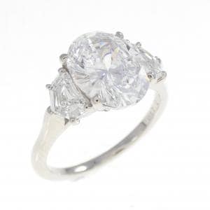 PT950 ダイヤモンド リング 2.064CT D VVS1 オーバルカット