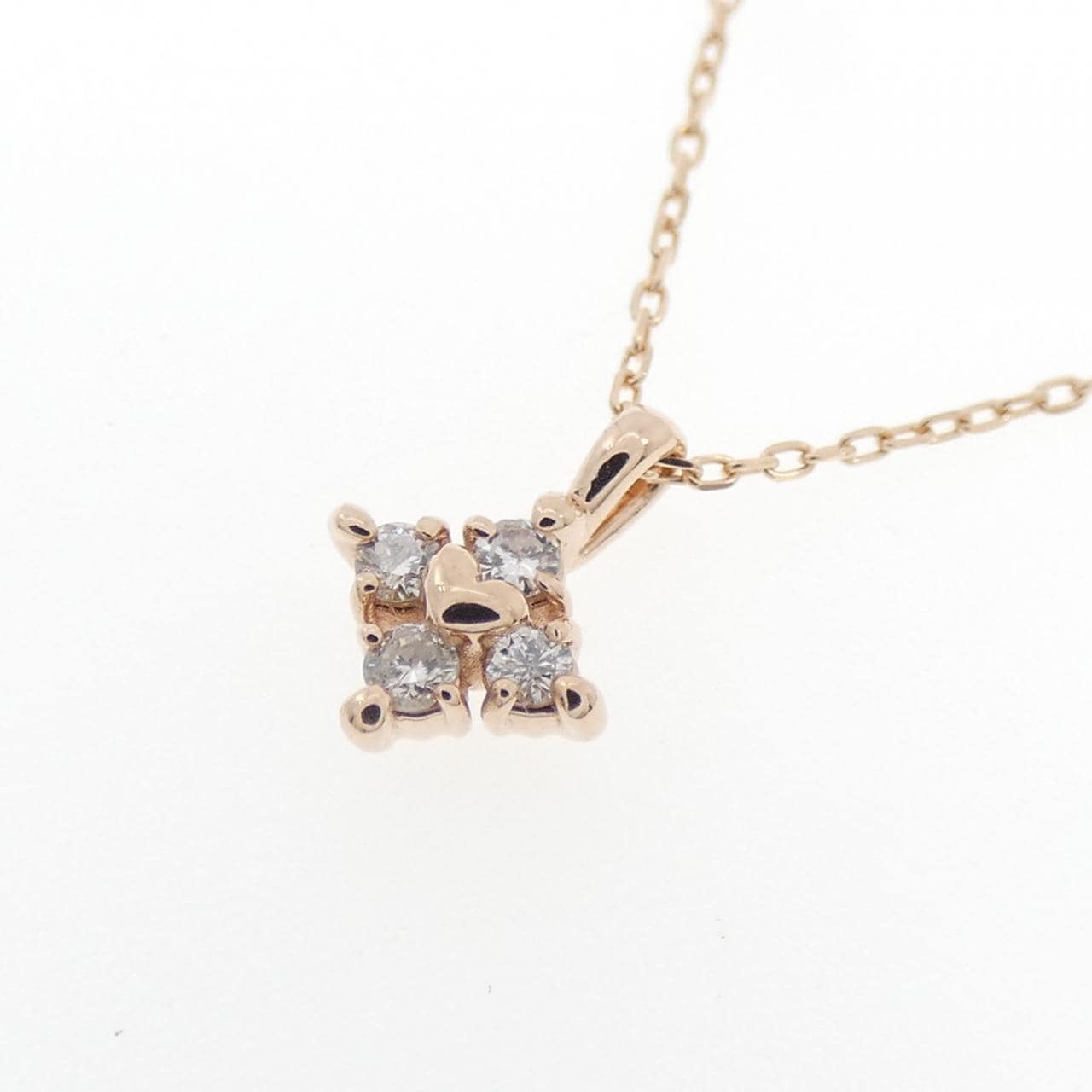 K10PG ダイヤモンド ネックレス 0.05CT