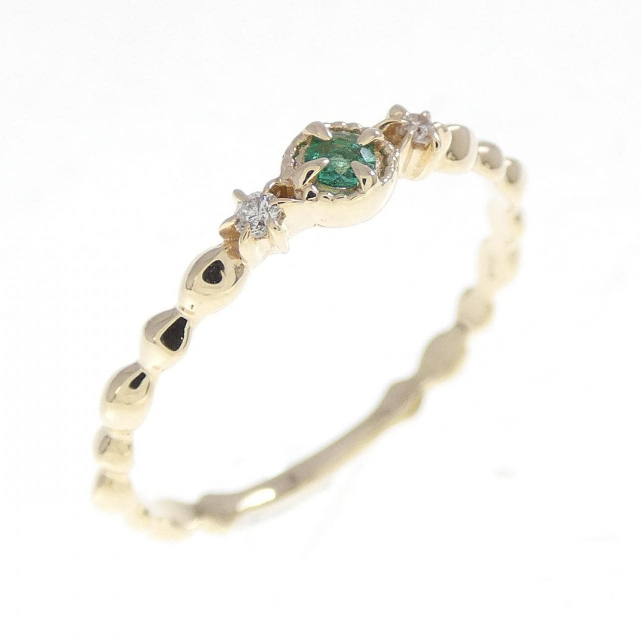 K10YG エメラルド リング