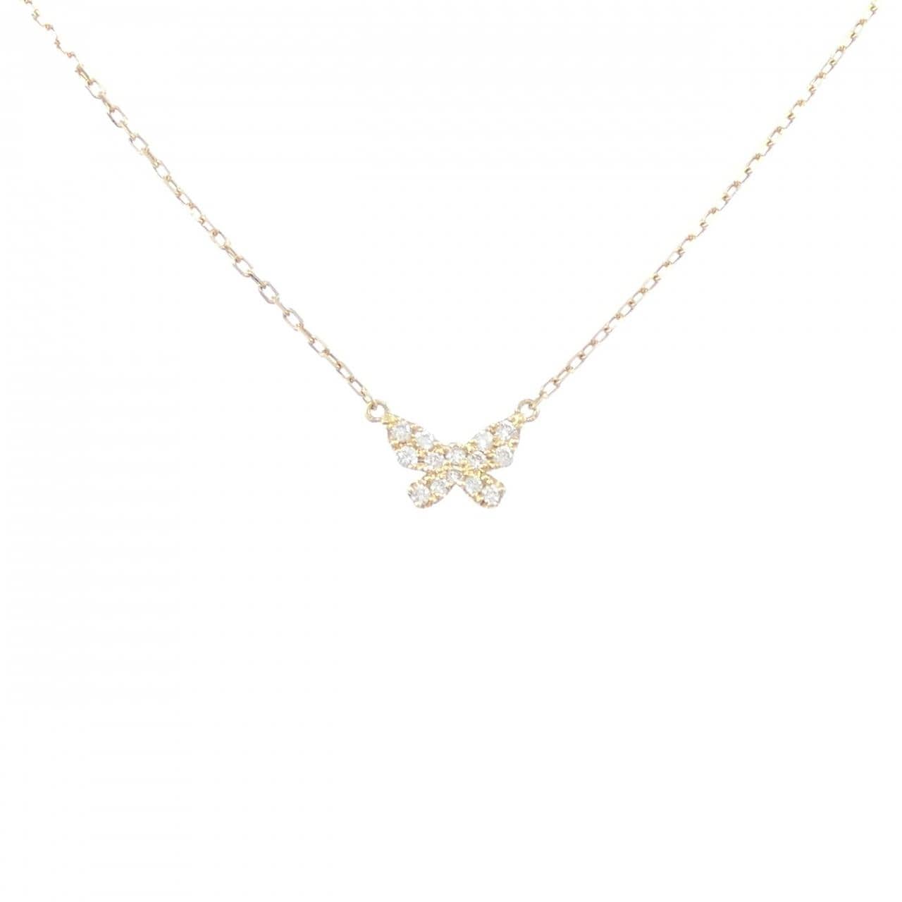 アーカー バタフライ ネックレス 0.06CT