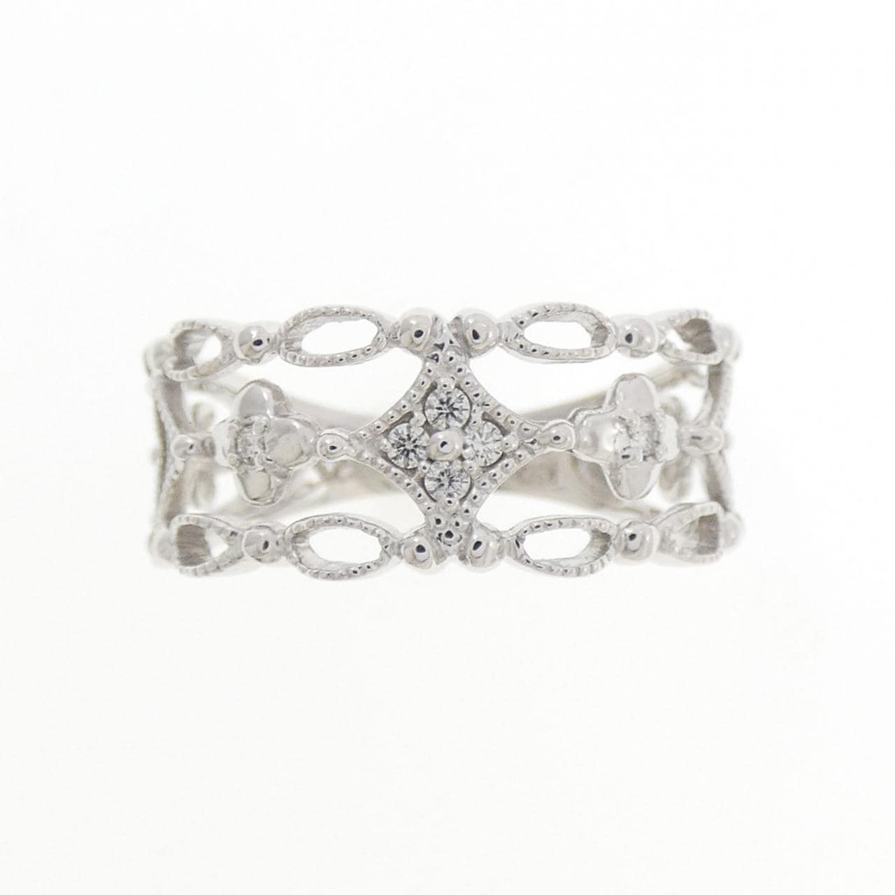 K10WG ダイヤモンド リング 0.04CT